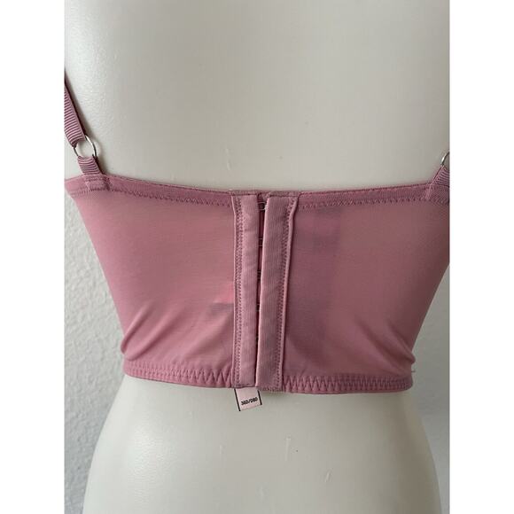 Victoria's Secret Bra Demi Lace Floral Semi Sheer Lingerie - Picture 8 of 10